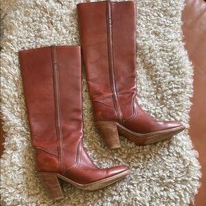 Vintage Frye Brown Leather Campus Boots